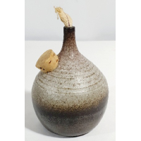 Keramiek olielampje, gesigneerd